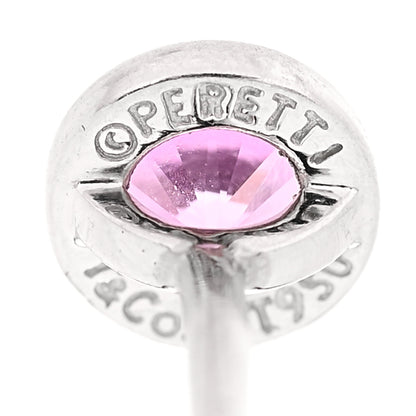 Tiffany Platinum Pink Sapphire Color By The Yard Earrings 4 of 7