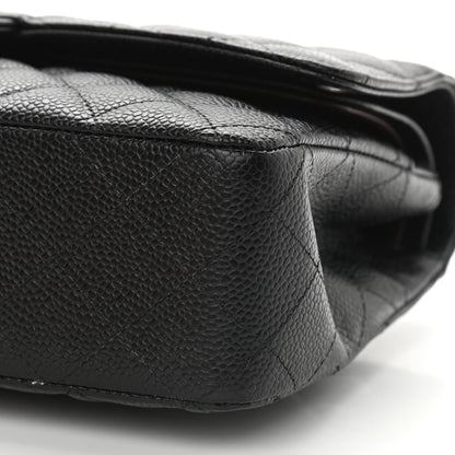 Chanel Caviar Quilted Medium Double Flap Black 9 of 9
