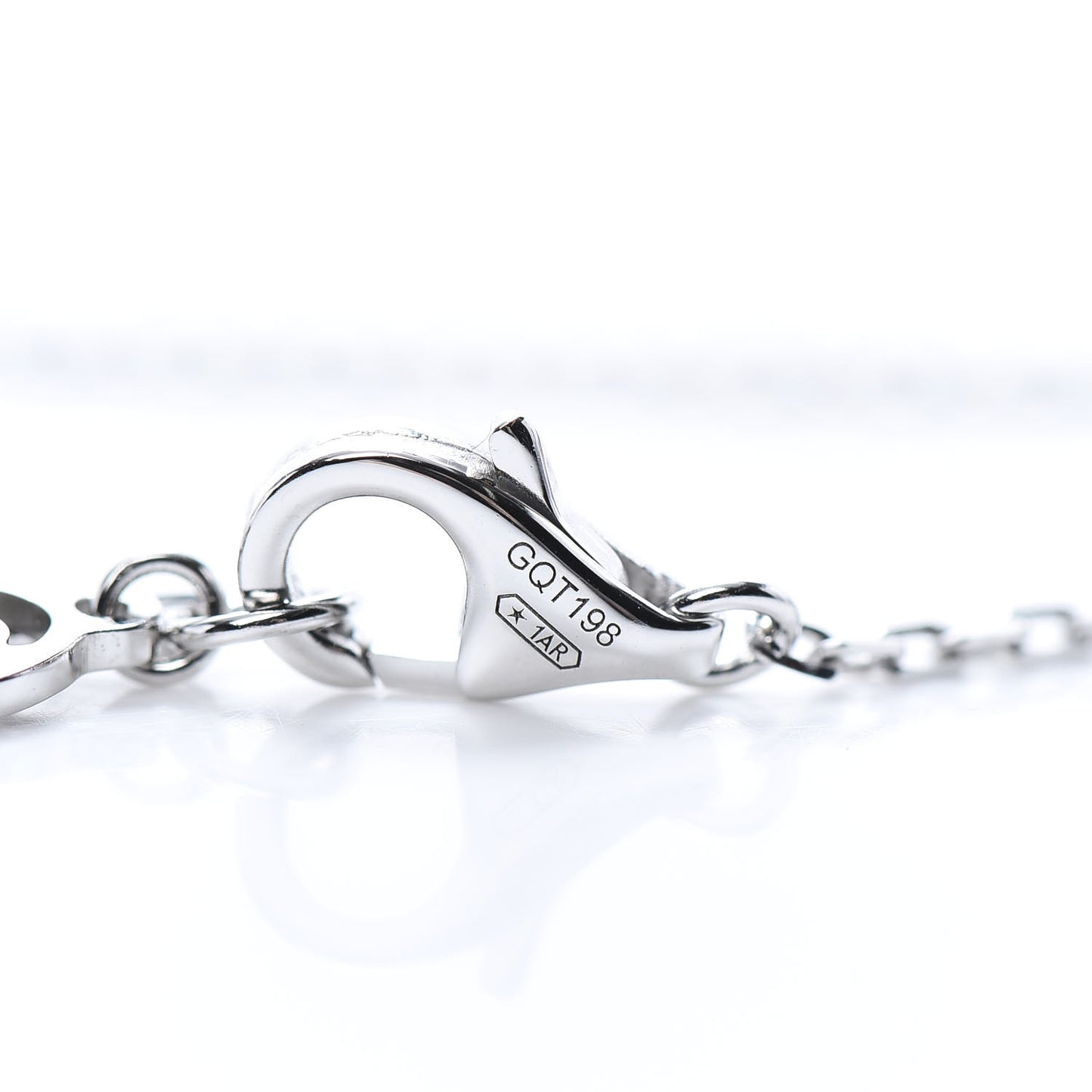 18K White Gold Diamond LM D'Amour Pendant Necklace