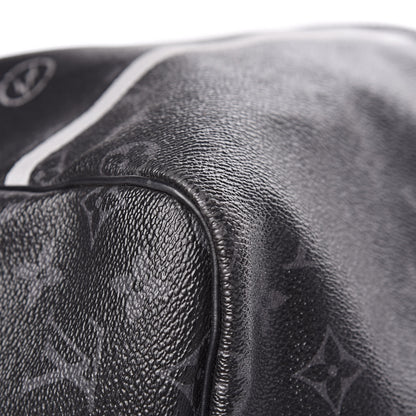 Louis Vuitton X FUJIWARA Monogram Eclipse Flash Fragment Keepall Bandouliere 55 11 of 14