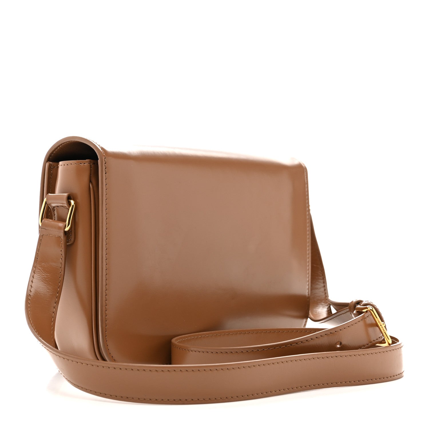 Celine Shiny Calfskin Medium Triomphe Bronze 3 of 16
