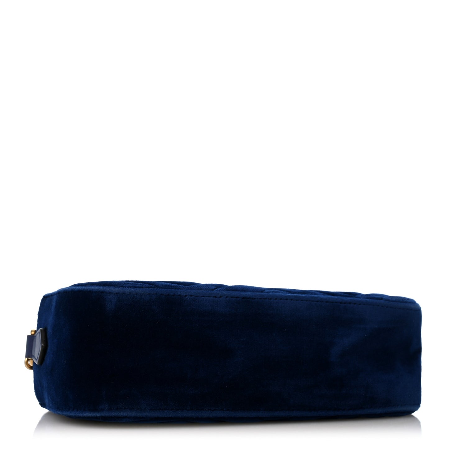 Velvet Matelasse Small GG Marmont Chain Shoulder Bag Cobalt