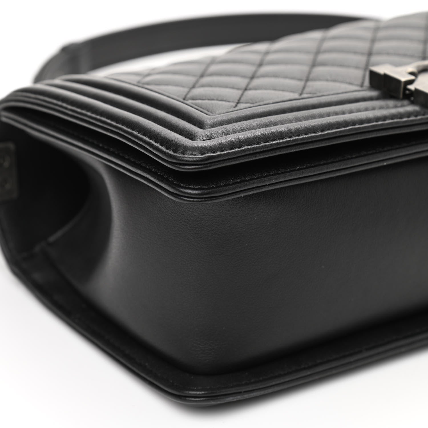 Chanel Calfskin Quilted Medium Boy Flap Black 8 of 11