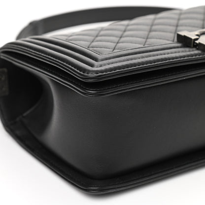 Chanel Calfskin Quilted Medium Boy Flap Black 8 of 11