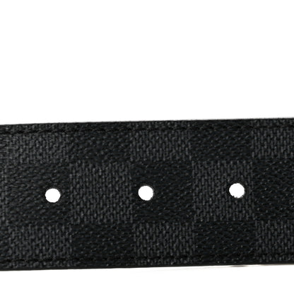 Louis Vuitton Calfskin Damier Graphite 40mm LV Initiales Reversible Belt 100 40 3 of 9