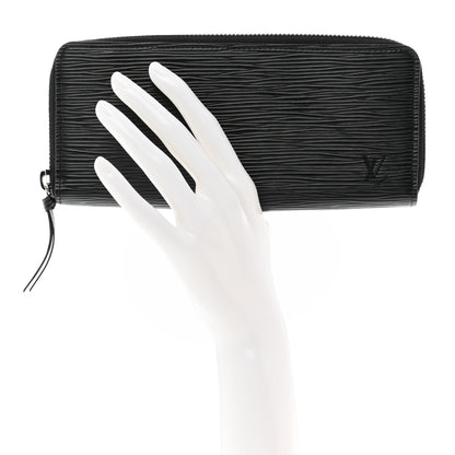 Louis Vuitton Epi Clemence Wallet Black 2 of 6
