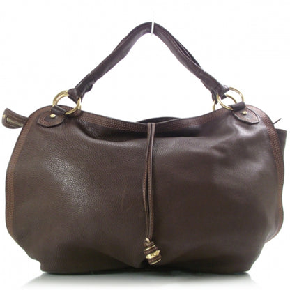 Celine Leather Hobo Burgundy 1 of 10