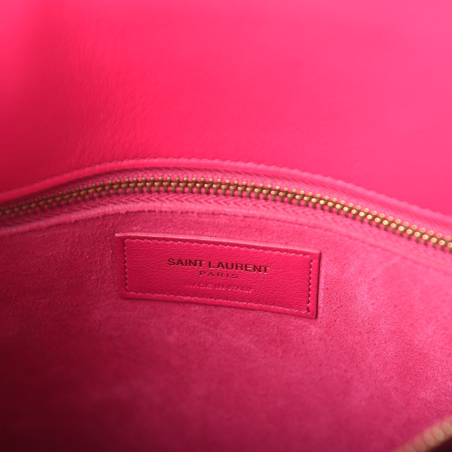 Saint Laurent Calfskin Small Sac De Jour Lipstick Fuchsia 6 of 7