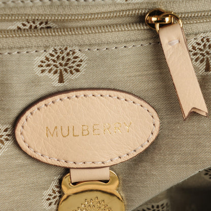 Mulberry Small Grain Calf Nappa Woven Trim Medium Alexa Creamy Pink 6 of 8