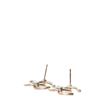Chanel Crystal Baguette CC Earrings Gold Multicolor 4 of 6