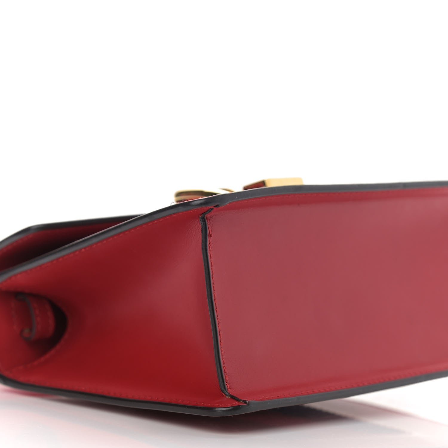 Gucci Calfskin Mini Sylvie Top Handle Bag Hibiscus Red 9 of 11