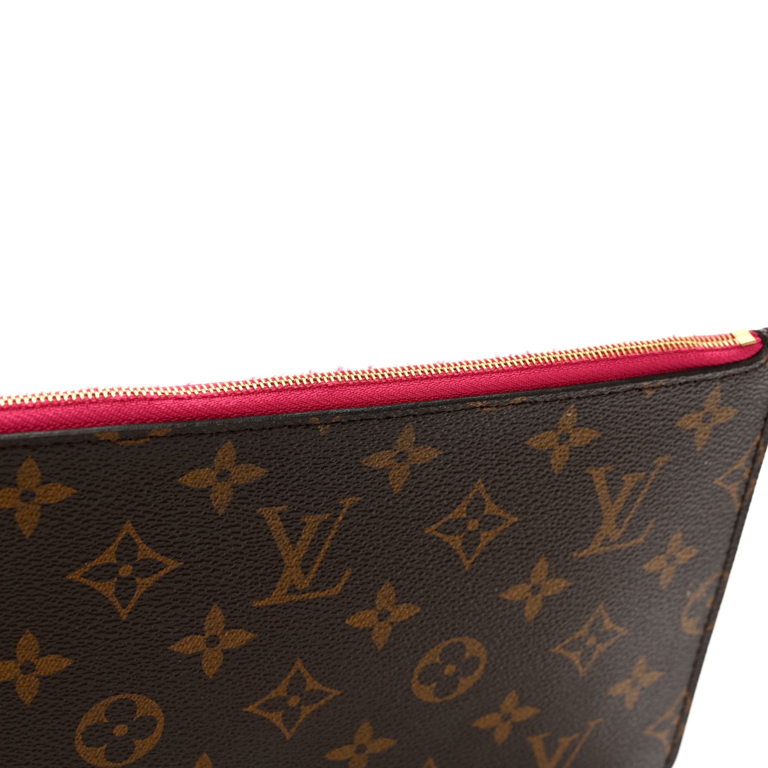 Louis Vuitton Monogram Neverfull MM GM Pochette Fuchsia 8 of 8