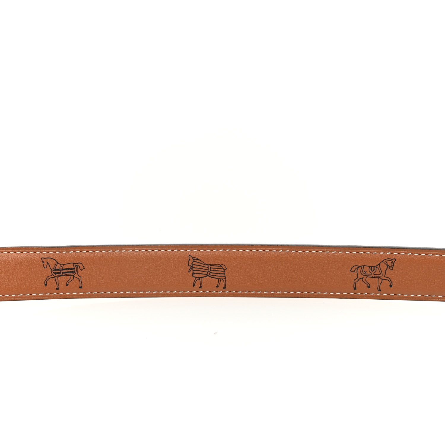 Hermes Swift Printed 24mm Rivage Belt 75 30 Gold 3 of 5