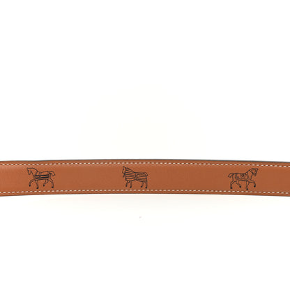 Hermes Swift Printed 24mm Rivage Belt 75 30 Gold 3 of 5