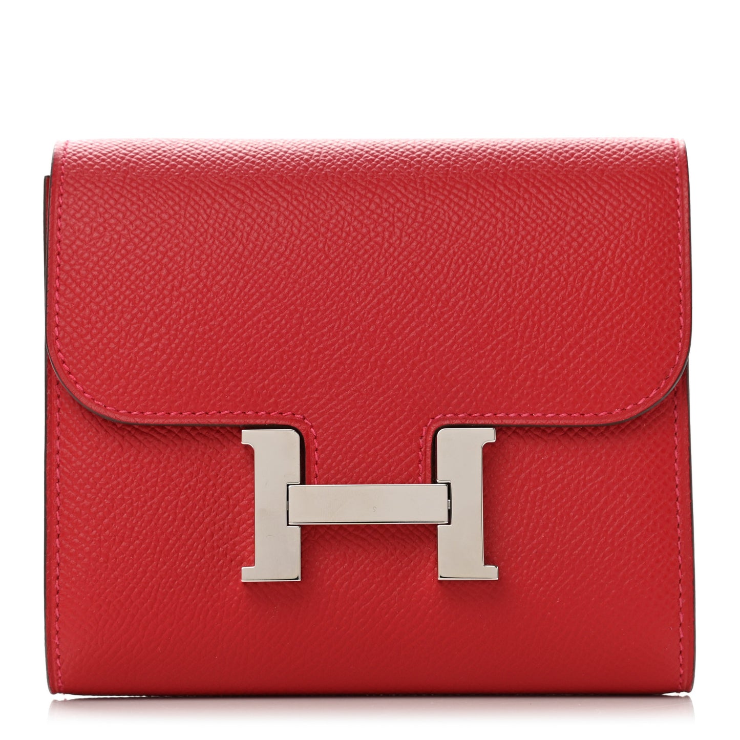 Epsom Constance Compact Passant Wallet Rouge Casaque
