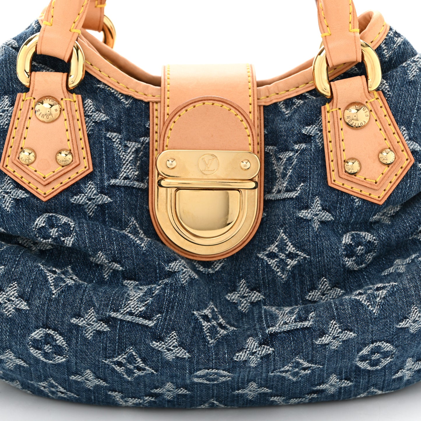 Monogram Denim Pleaty Blue