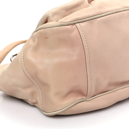 Prada Soft Calf Pocket Shoulder Bag Cipria Talco 8 of 12