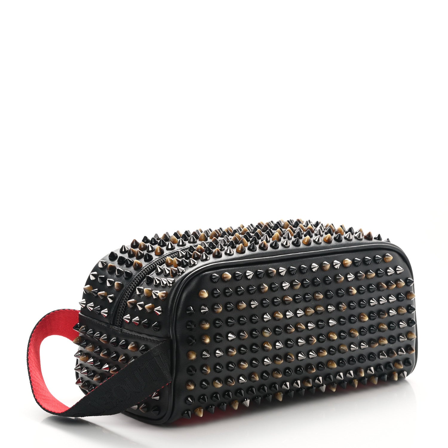 Christian Louboutin Calfskin Spikes Mens Blaster Toiletry Bag