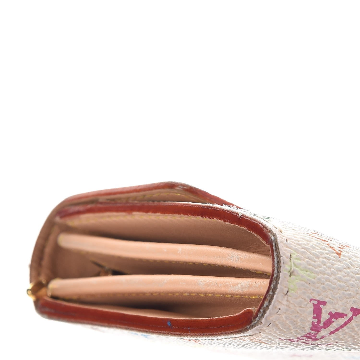 Louis Vuitton Monogram Multicolor Sarah Wallet White 11 of 13