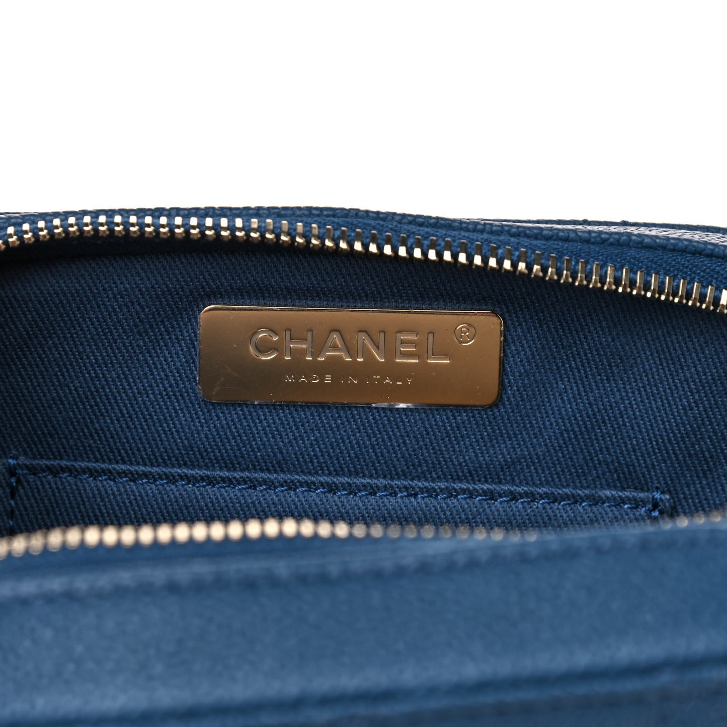 Caviar Quilted Waist Bag Blue