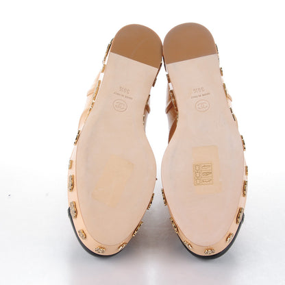 Chanel Crumpled Calfskin Lace Up Platform Oxford 38.5 Beige Black 5 of 8