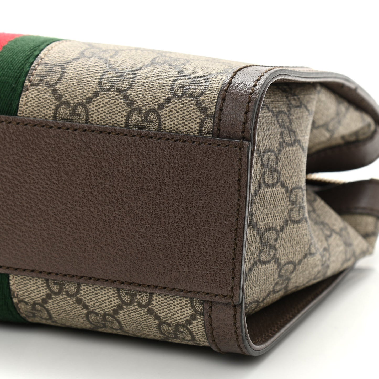 GG Supreme Monogram Small Ophidia Tote Bag Brown