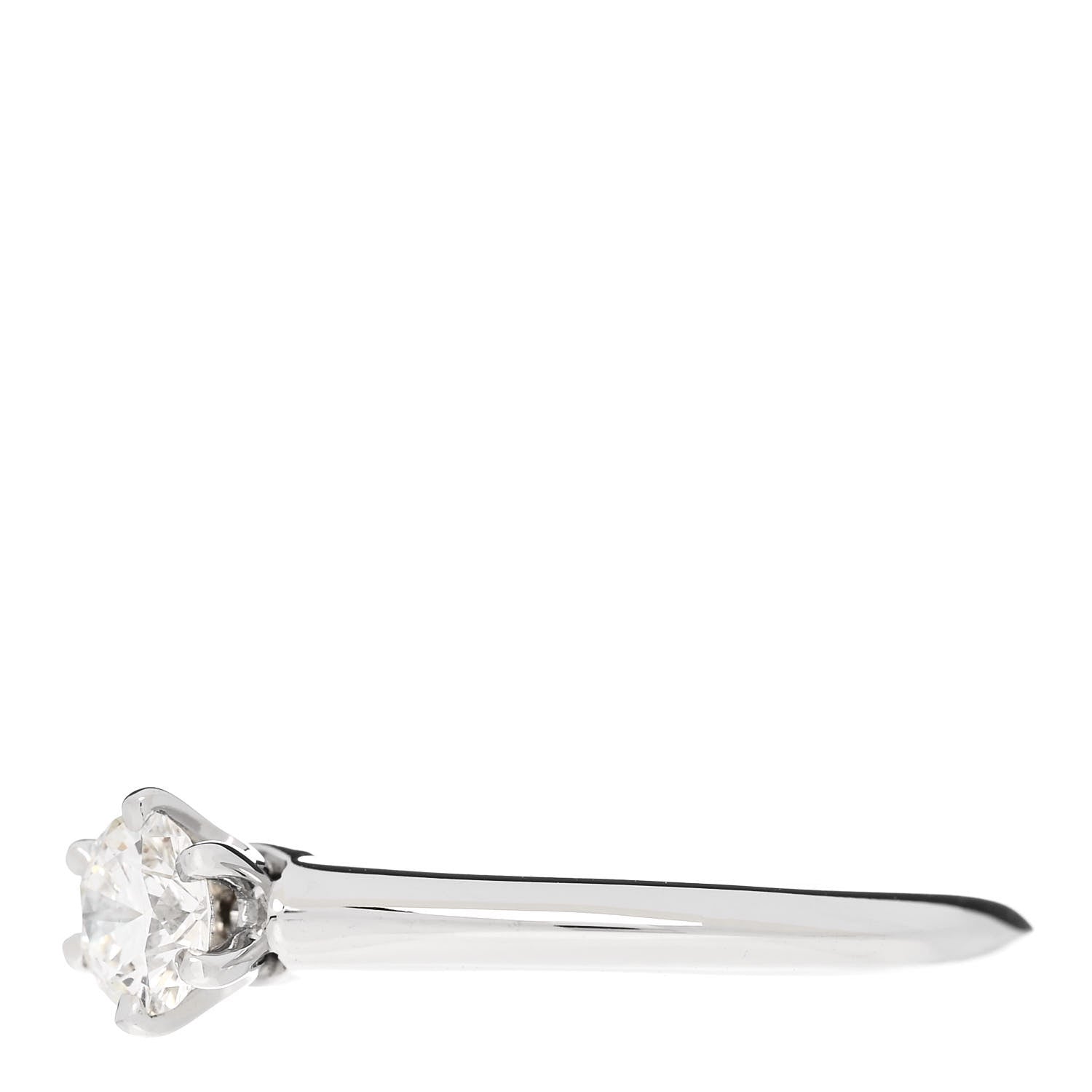Tiffany Platinum Diamond .30ct Solitaire Engagement Ring 50 5.5 3 of 6