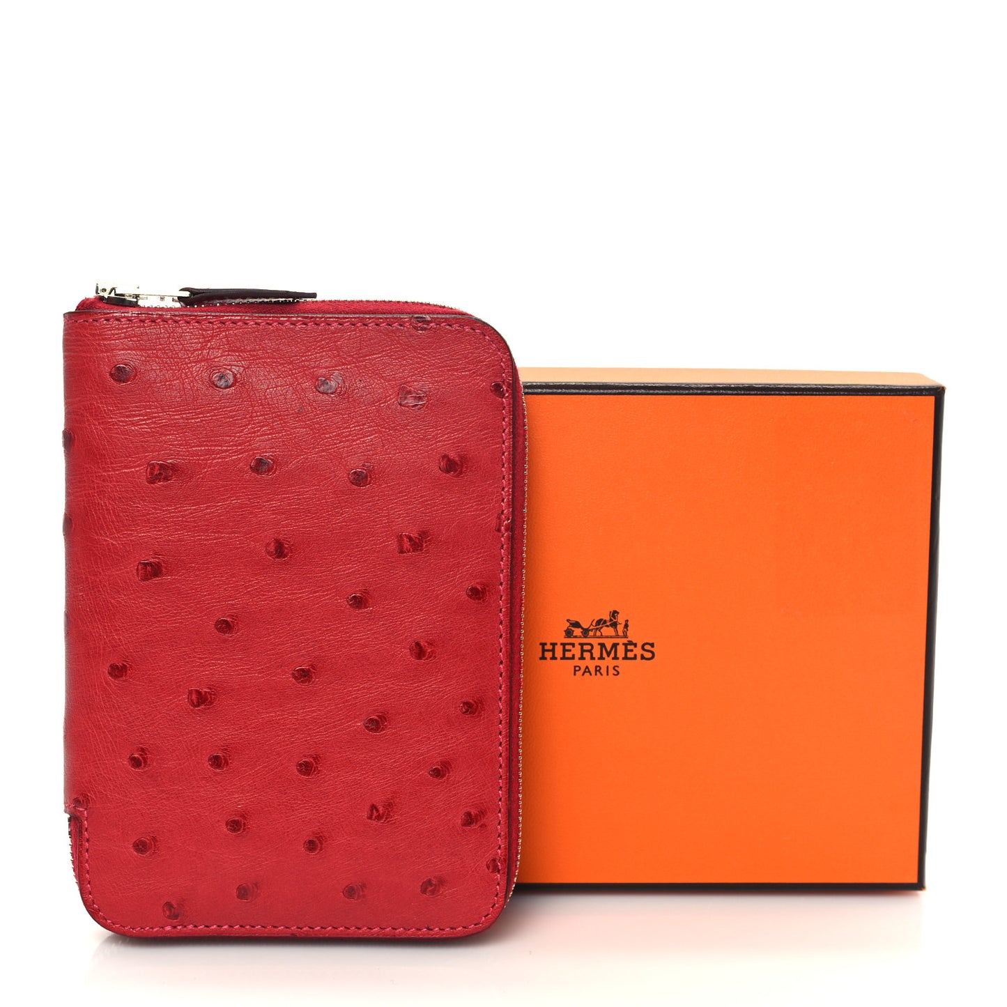 Ostrich Azap Vertical Wallet Rouge Vif
