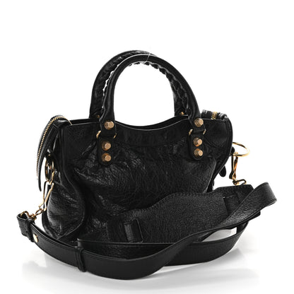 Balenciaga Agneau Giant 12 Gold Hardware Mini City Black 3 of 10