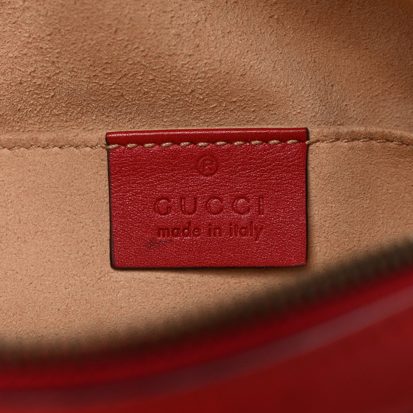 Calfskin Matelasse GG Marmont Belt Bag 85 34 Hibiscus Red