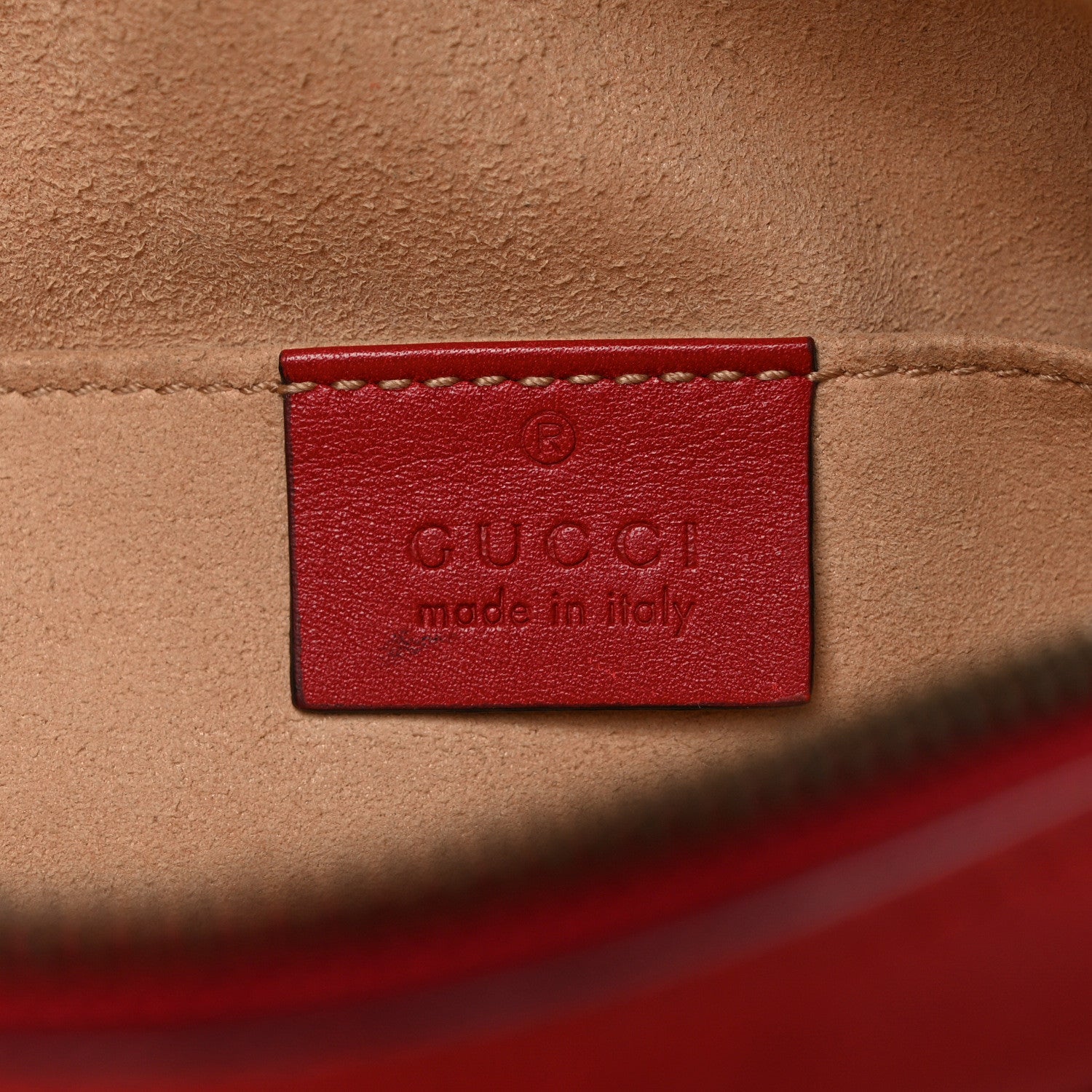 Gucci Calfskin Matelasse GG Marmont Belt Bag 85 34 Hibiscus Red 6 of 9