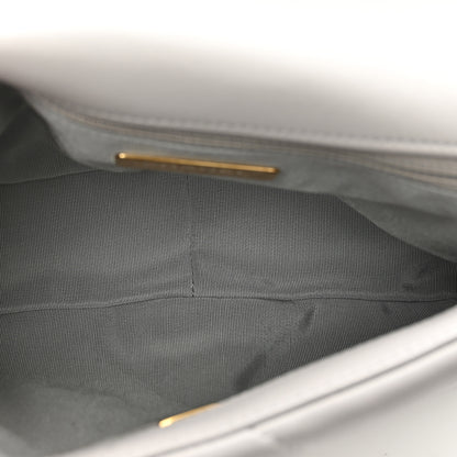 Chanel Goatskin Quilted Medium Chanel 19 Flap Grey 6 of 11