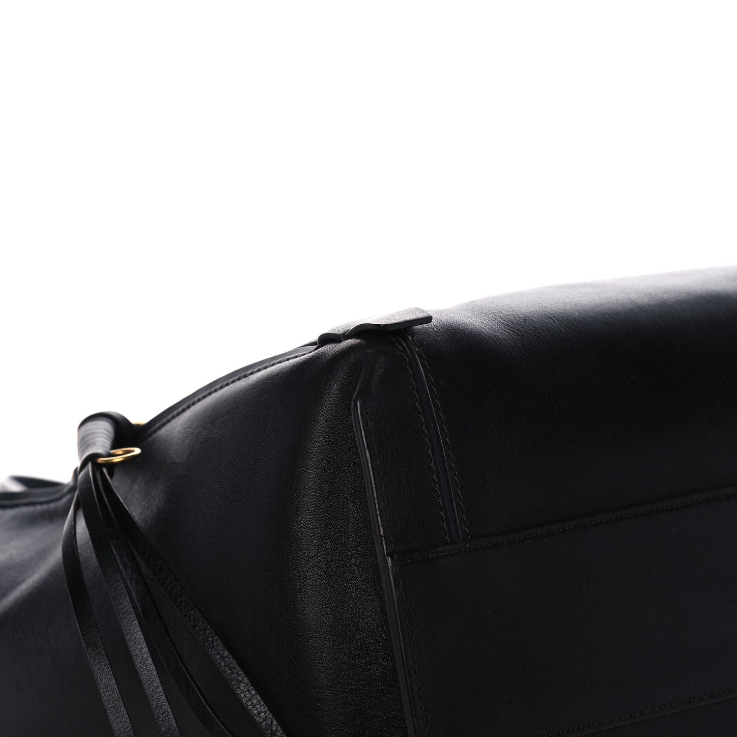 Chloe Smooth Calfskin Medium Milo Shopping Tote Black 9 of 16