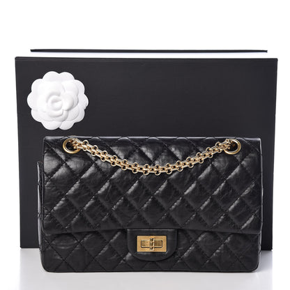 Chanel Aged Calfskin Quilted 2.55 Reissue 225 Flap Black 20 of 20