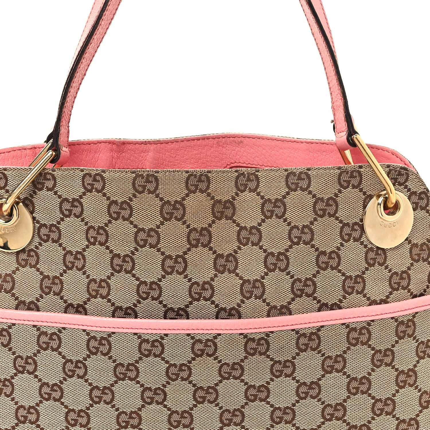 Gucci Monogram Medium Eclipse Shoulder Bag Pink 8 of 12