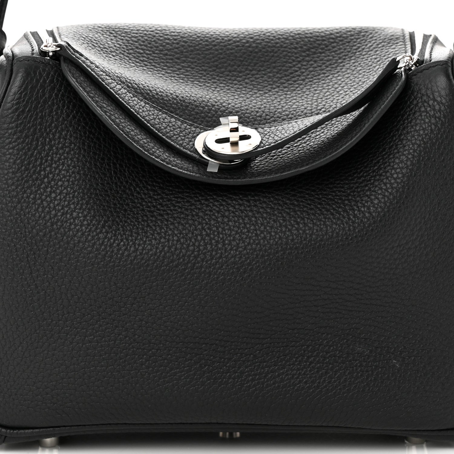 Hermes Taurillon Clemence Lindy 26 Black 8 of 11
