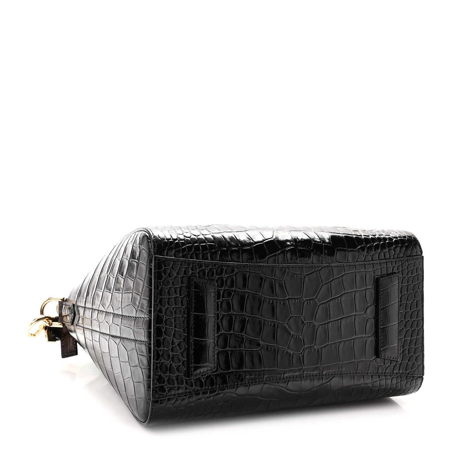 Givenchy Calfskin Crocodile Embossed Small Antigona Black 4 of 10