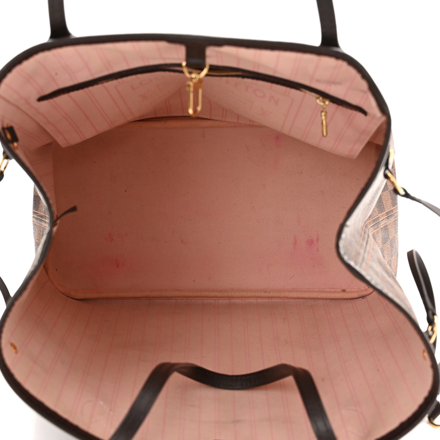 Damier Ebene Neo Neverfull MM Rose Ballerine