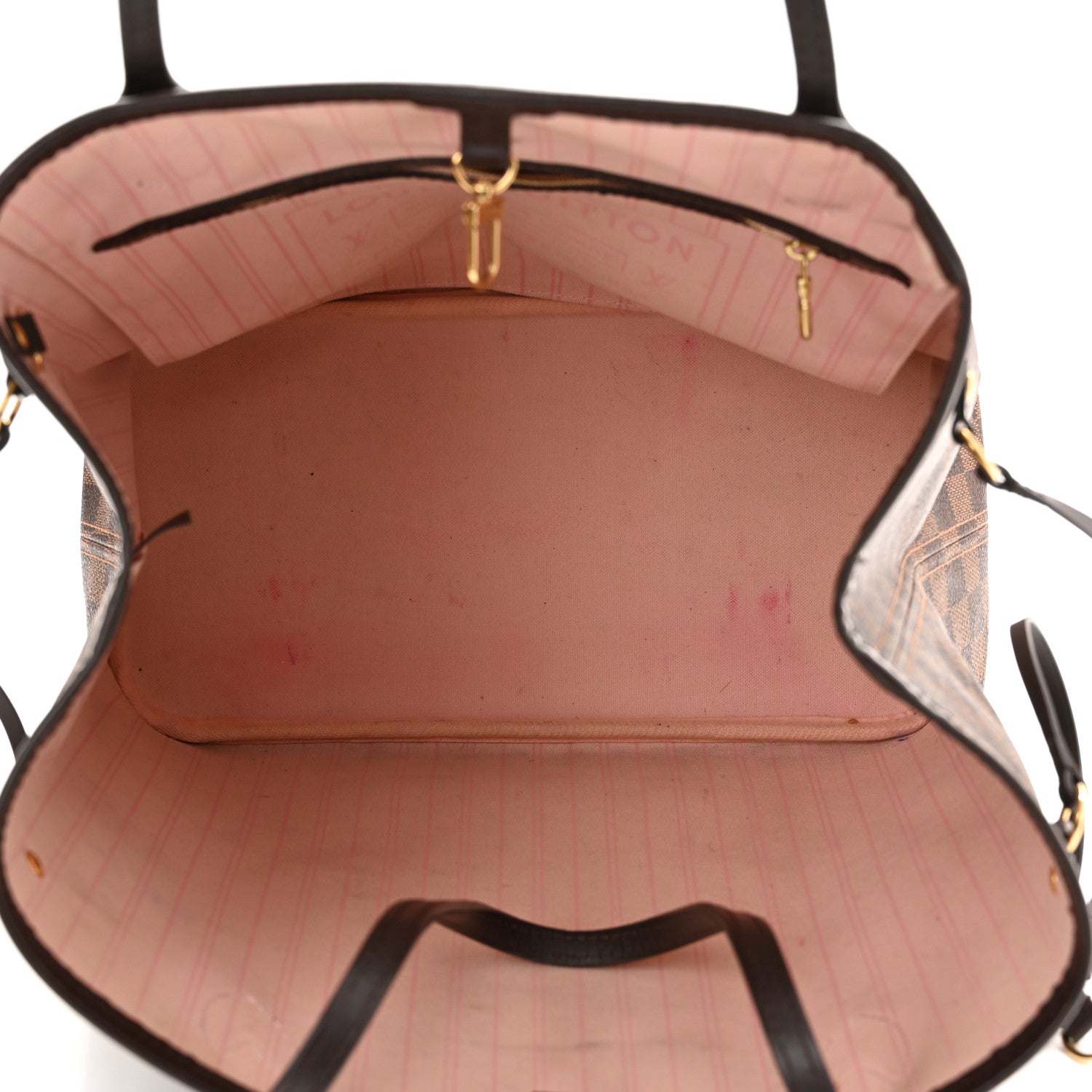 Louis Vuitton Damier Ebene Neo Neverfull MM Rose Ballerine 5 of 13
