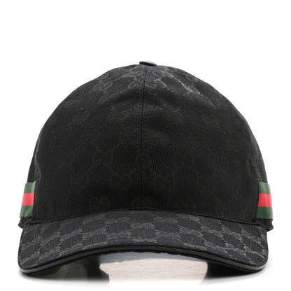 Gucci Monogram Web Baseball Hat S Black 3 of 11