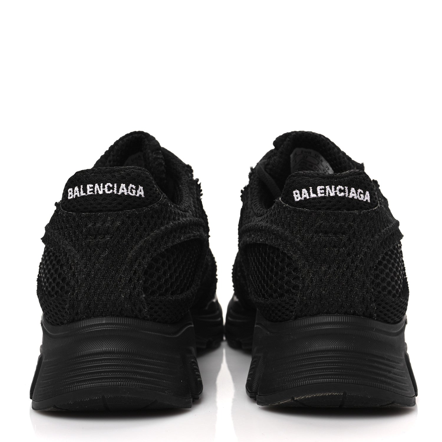 Balenciaga Fabric Mesh Womens Phantom Sneakers 37 Black 5 of 9