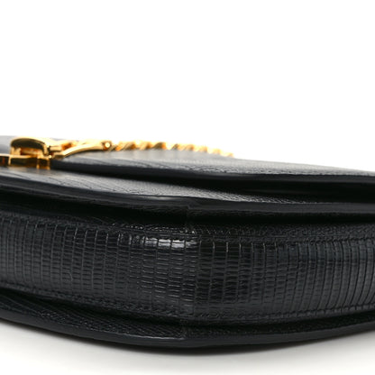 Gucci Azalea Calfskin Small Sylvie 1969 Flap Messenger Bag Black 11 of 13