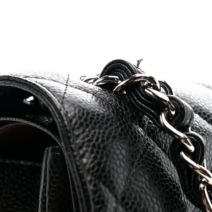 Chanel Caviar Quilted Jumbo Double Flap Black 8 of 11