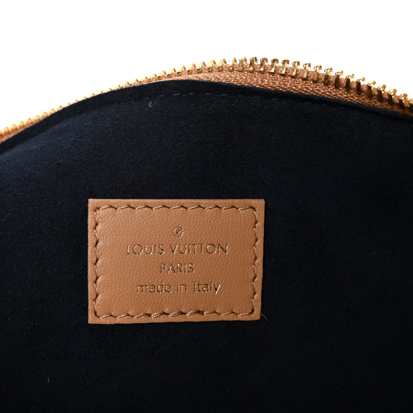 Lambskin Embossed Monogram Coussin PM Camel