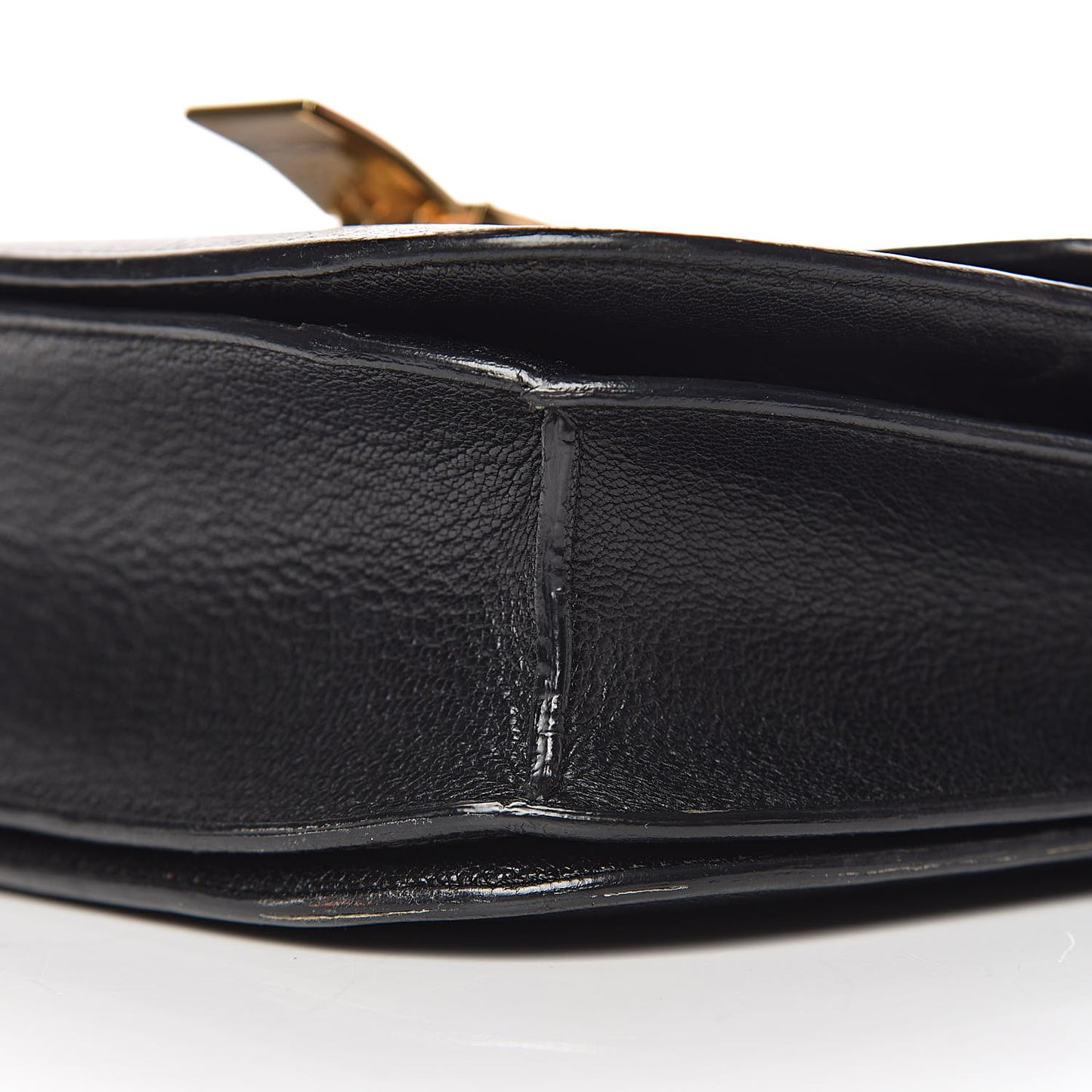 Goatskin Medium Classic Box Flap Bag Black