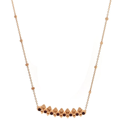 Cartier 18K Pink Gold Garnet Clash de Cartier Necklace 1 of 4