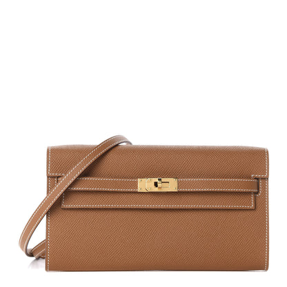 Hermes Epsom Kelly Wallet To Go Gold 1 of 11