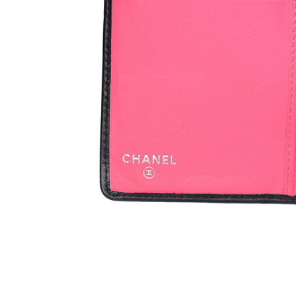 Chanel Calfskin Quilted Cambon Yen Wallet Black White 5 of 10