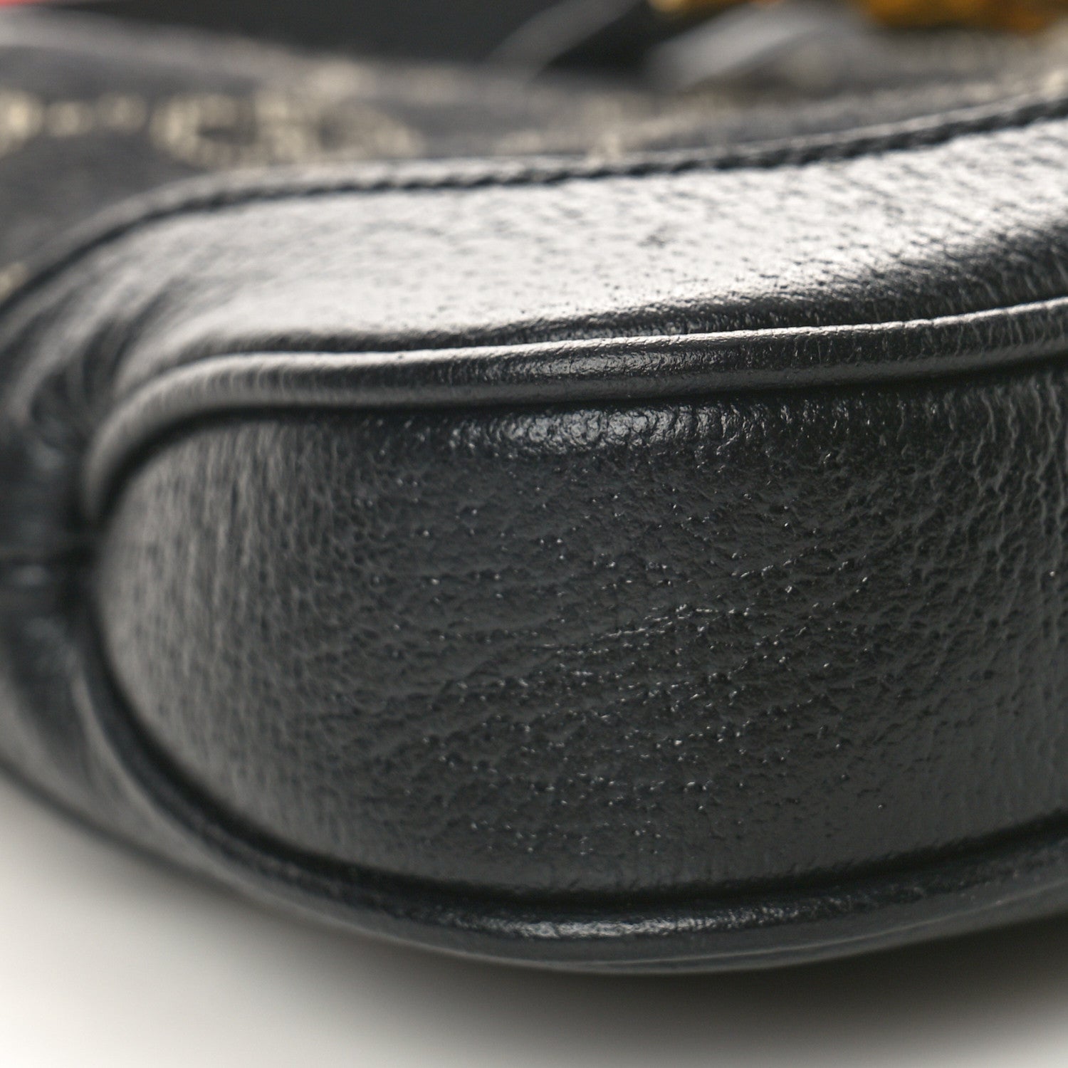 Gucci Jacquard Black Denim GG Monogram Textured Dollar Calfskin Mini Jackie 1961 Hobo Black Ivory 9 of 10