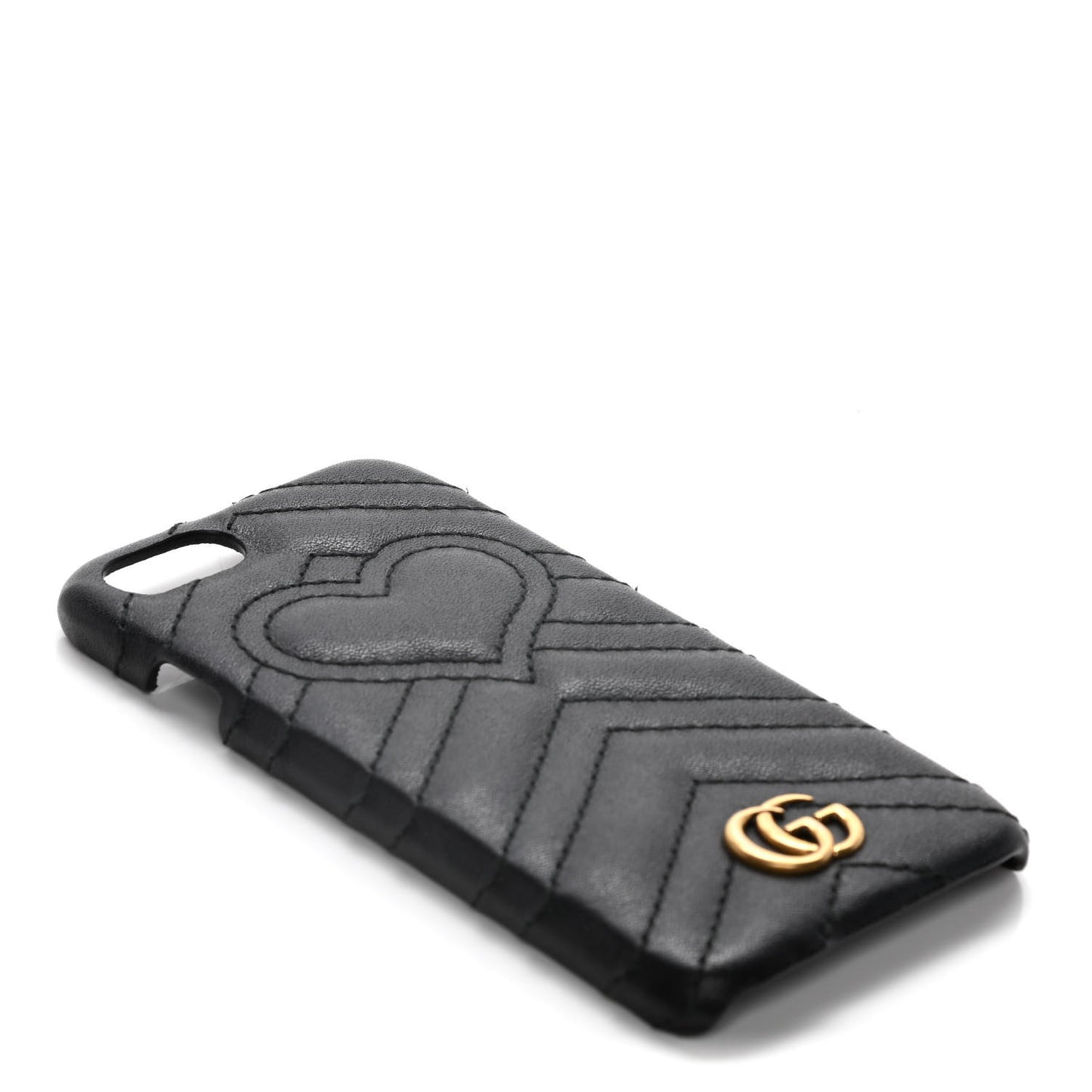 Calfskin Matelasse Marmont iPhone 7 Case Black
